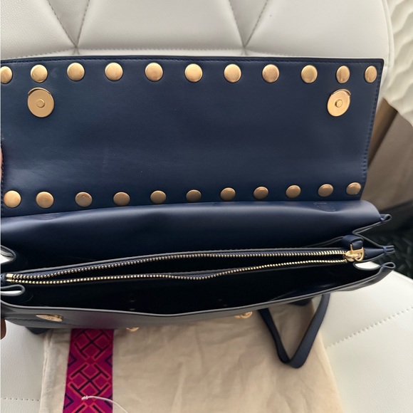 Tory Burch Block T-Stud Satchel - Picture 4 of 10